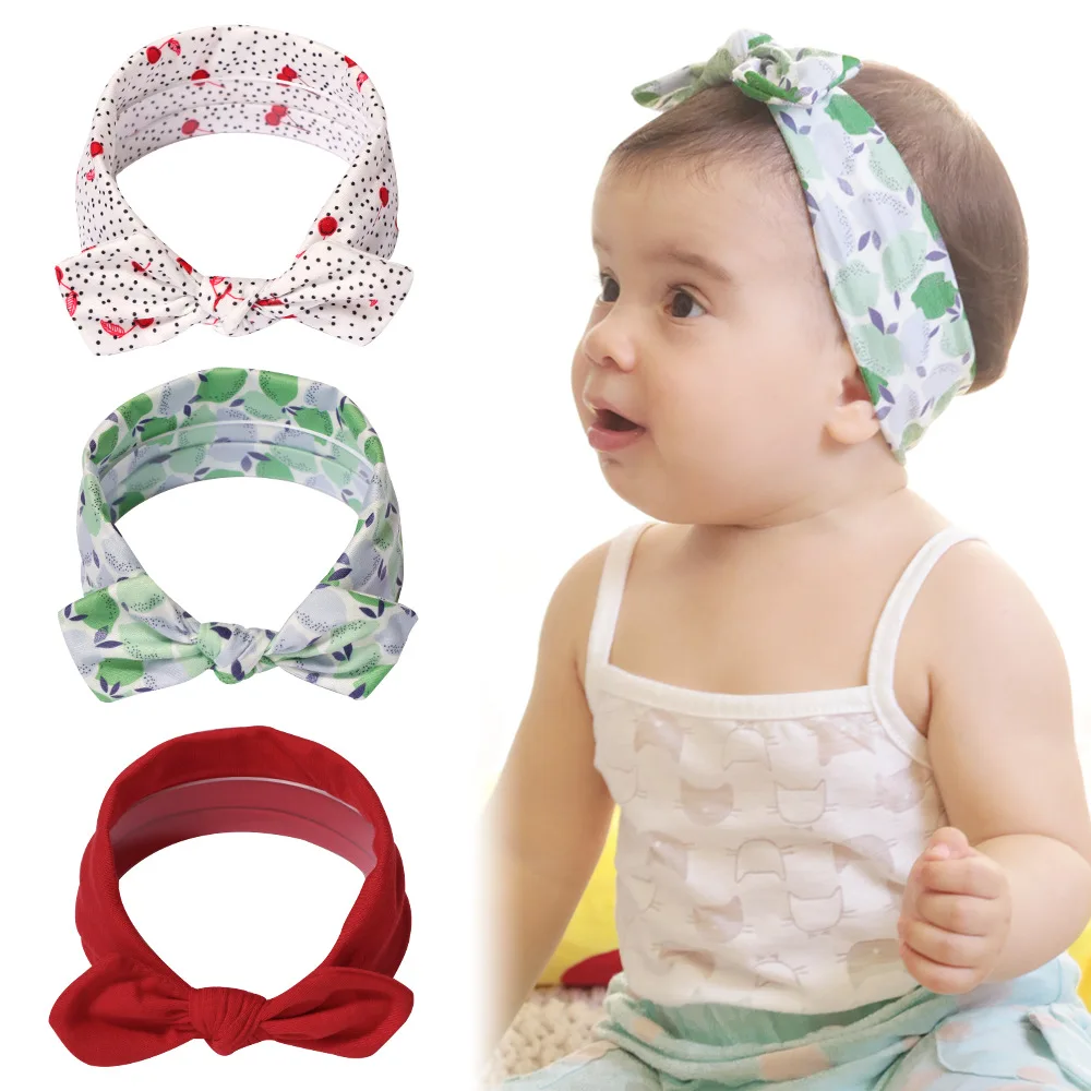 

3pcs/set Bandeau Arc Nouveau-ne Ensemble De Cravates Pour Bebe Accessoires Bandana Turban for Baby Girls Newborn Infant Headwrap