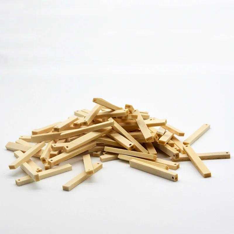 Wholesale Price Long Natural Wooden Beads For DIY Earrings Jewelry Gift 4cm | Украшения и аксессуары