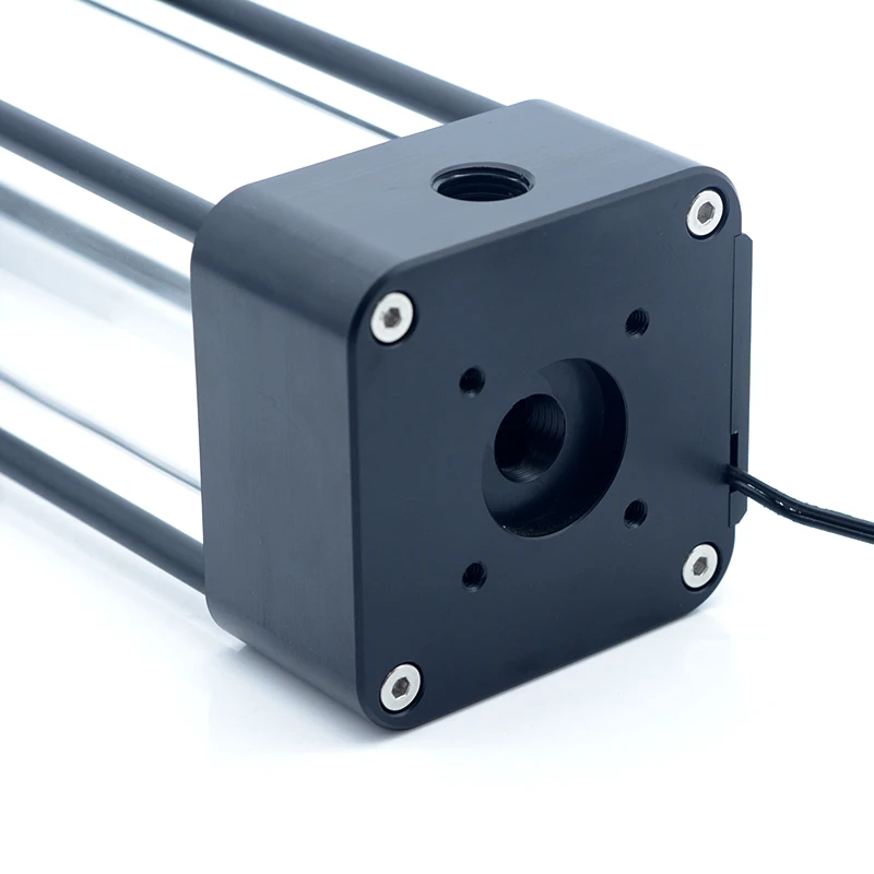 Квадратный кулер для воды компьютера FREEZEMOD акриловый резервуар с ЖК-дисплеем 2020