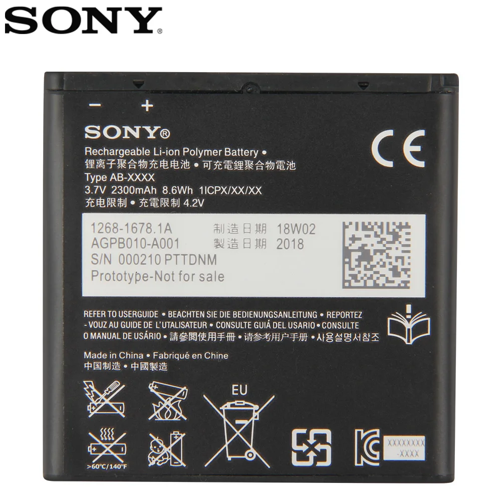 Оригинальная запасная батарея Sony BA950 Для SONY Xperia M36h C5502 C5503 AB 0300 ZR SO 04E натуральная