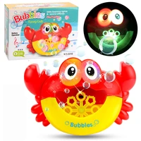 outdoor bubble machine blower gun frog crabs baby kids bath maker swimming bathtub soap water toys for children with music