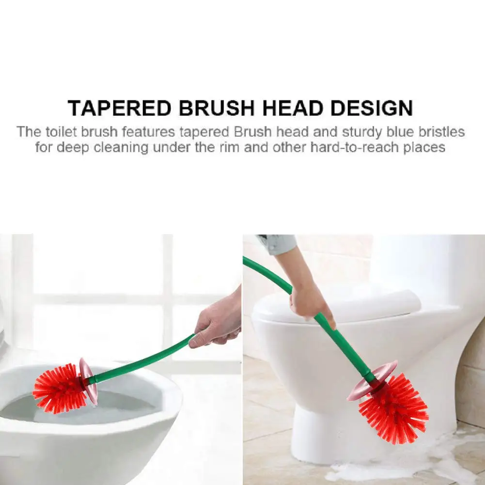 

Toilet Brush Creative Toilet Toilet Brush, Long Handle Cute Cherry-shaped Toilet Brush Toilet Brush Holder