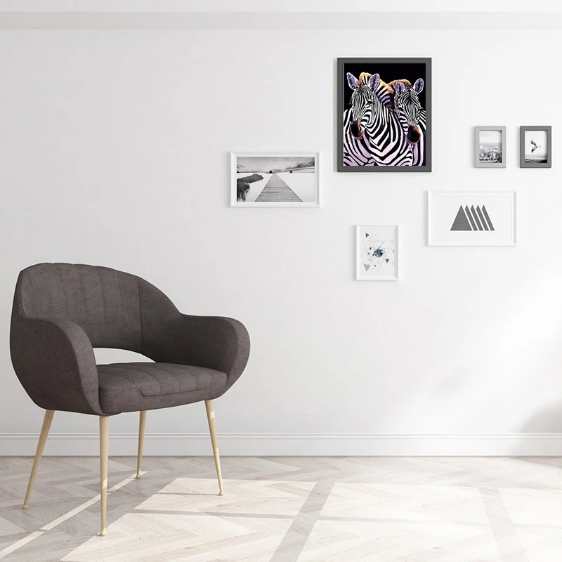 Алмазная 5D картина сделай сам Зебра животное полная круглая мозаика вышивка