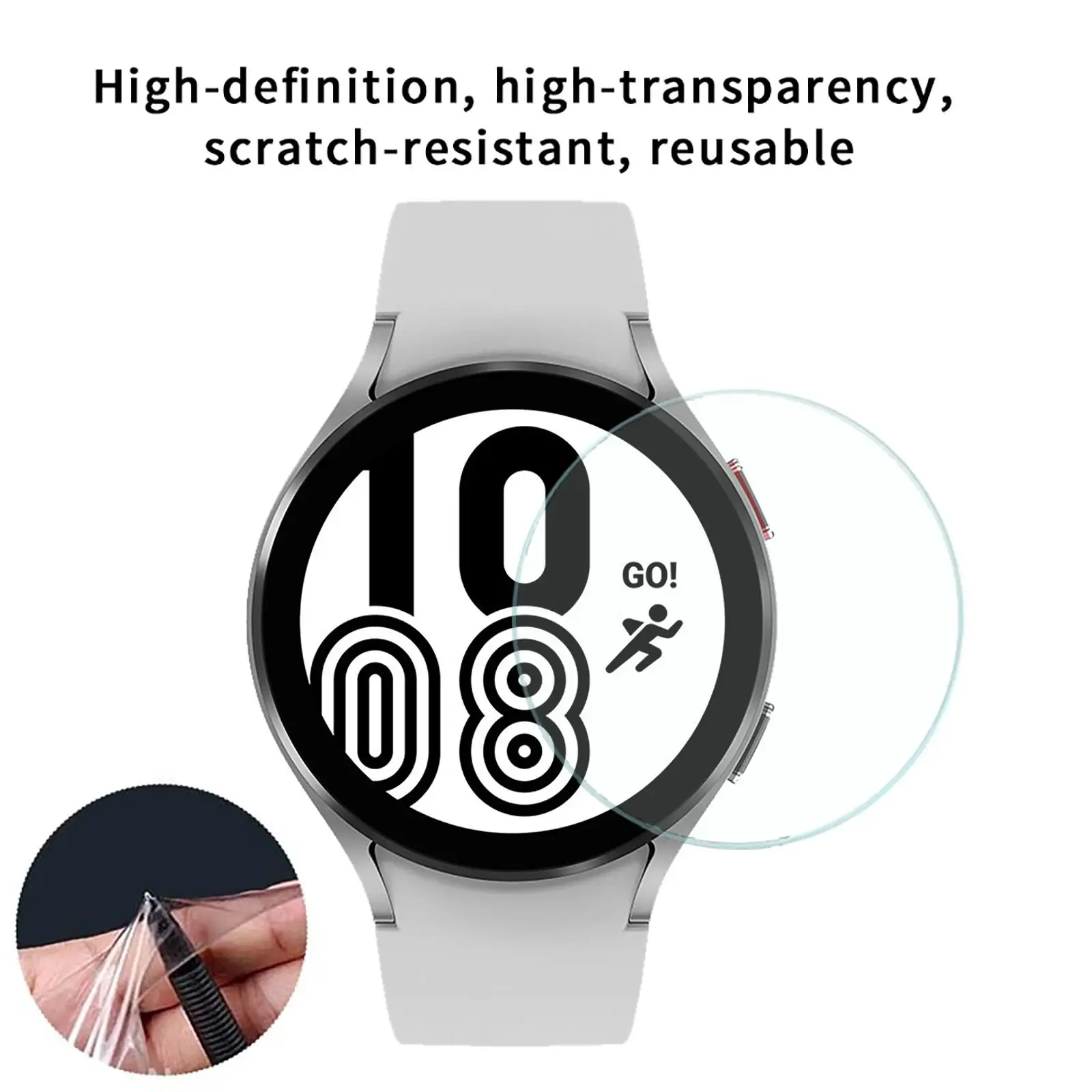 

6PC/lots Protective Film For Samsung Galaxy Watch 4 40MM 44MM Classic 46mm 42mm Full Screen Protector Cover Clear HD Films Guard