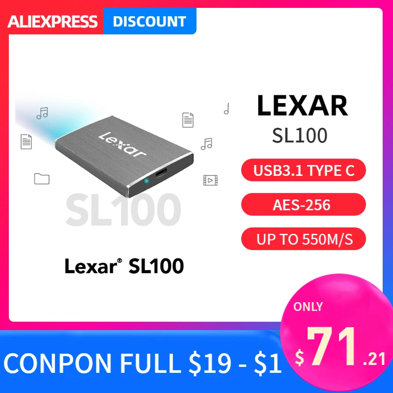 Lexar sl1000 внешний ssd жесткий диск 240тб usb 3,1 Тип c портативные твердотельные накопители 2,5 disco Дуро экстерно nas сервера внешн