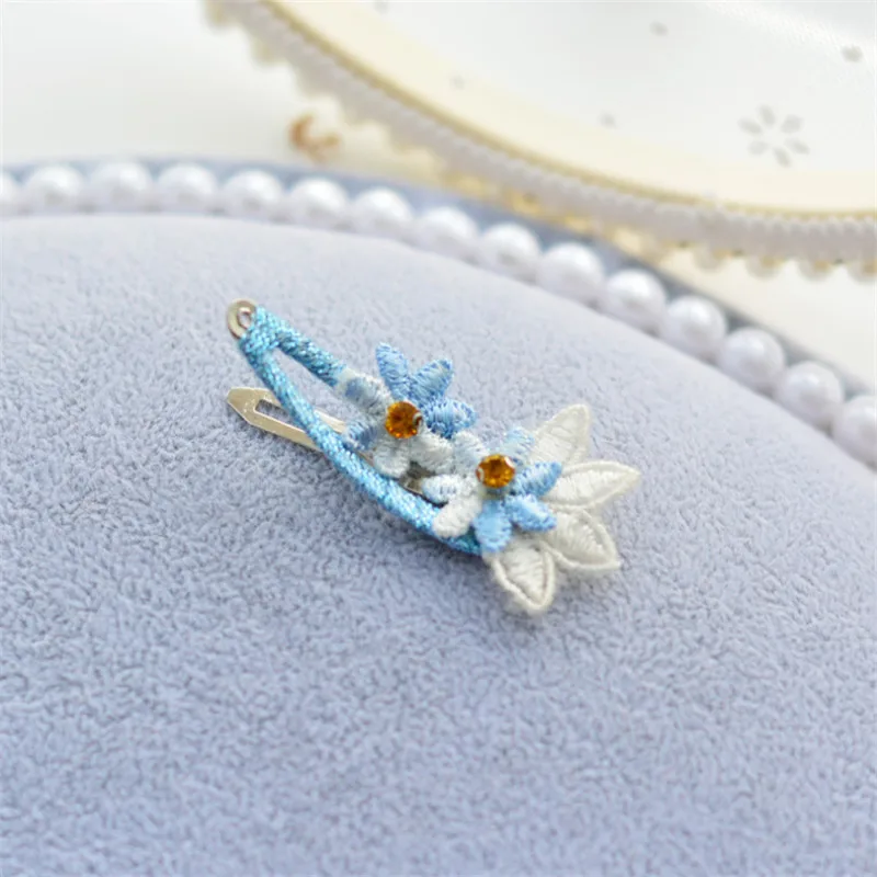 10 шт./лот детские заколки для волос девочек малышей двойные цветы шпильки заколка