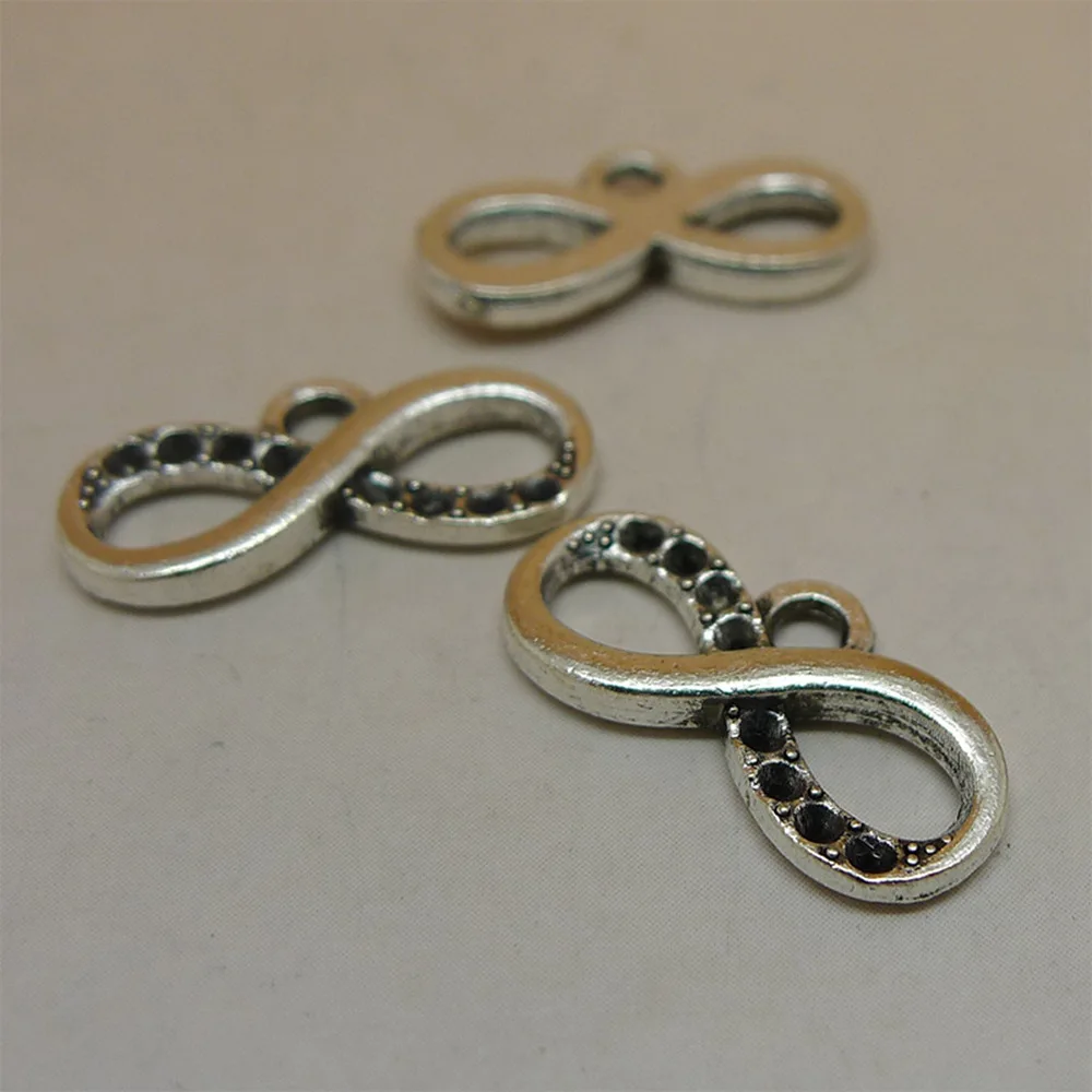 

Jewelry Findings Components Infinity Symbol Connector 8x17mm 20pcs