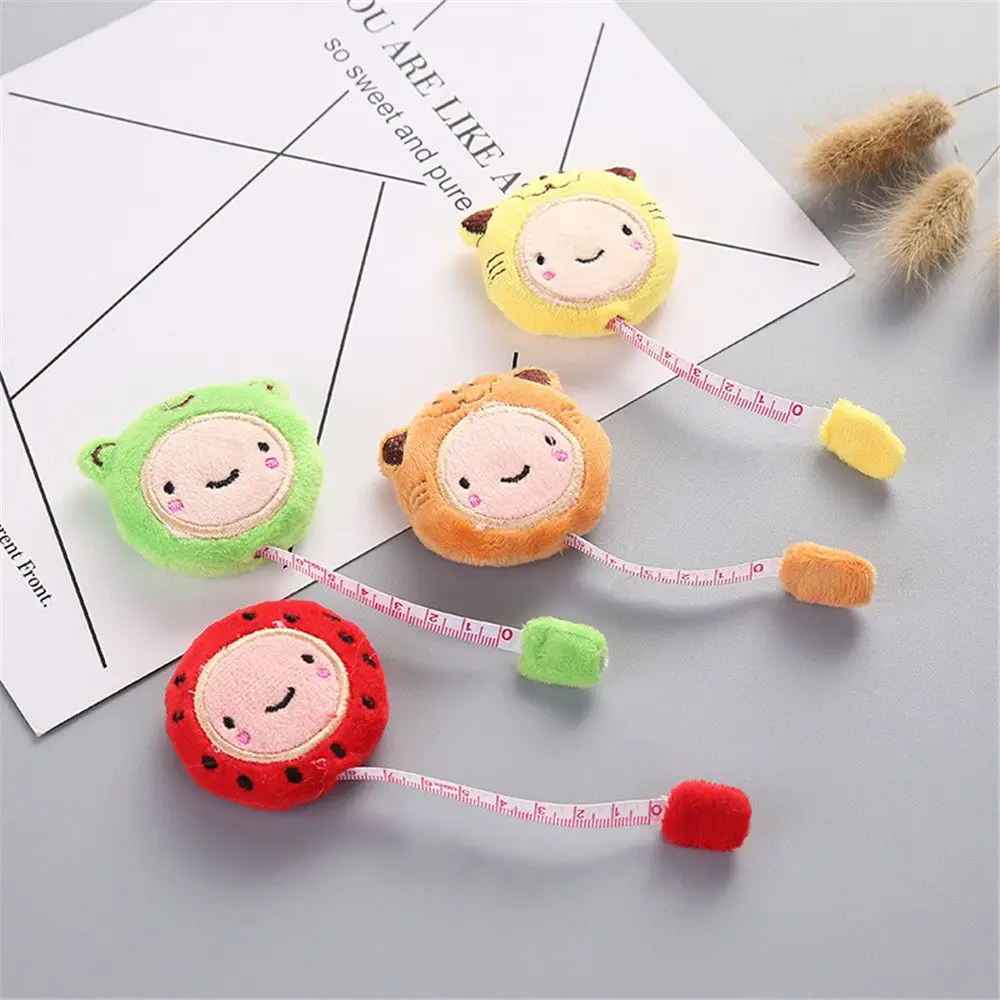 

1pc Super Cute Cartoon Ruler 150cm 60 Inch Plush Retractable Measure Tape Kawaii Stationery Kids Gifts Sewing Tool Cute Ruler