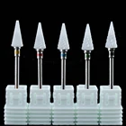 Керамические фрезы для электрического маникюрного аппарата, аксессуары для дрели, вольфрамовые алмазные фрезы, пилочки для ногтей, 27 типов