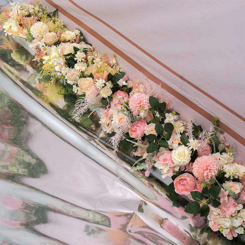 

Индивидуальные искусственные цветы, дорога 100 см, Свадебный декор, настенная арочная дверь, магазин, фотообои, свадебные принадлежности