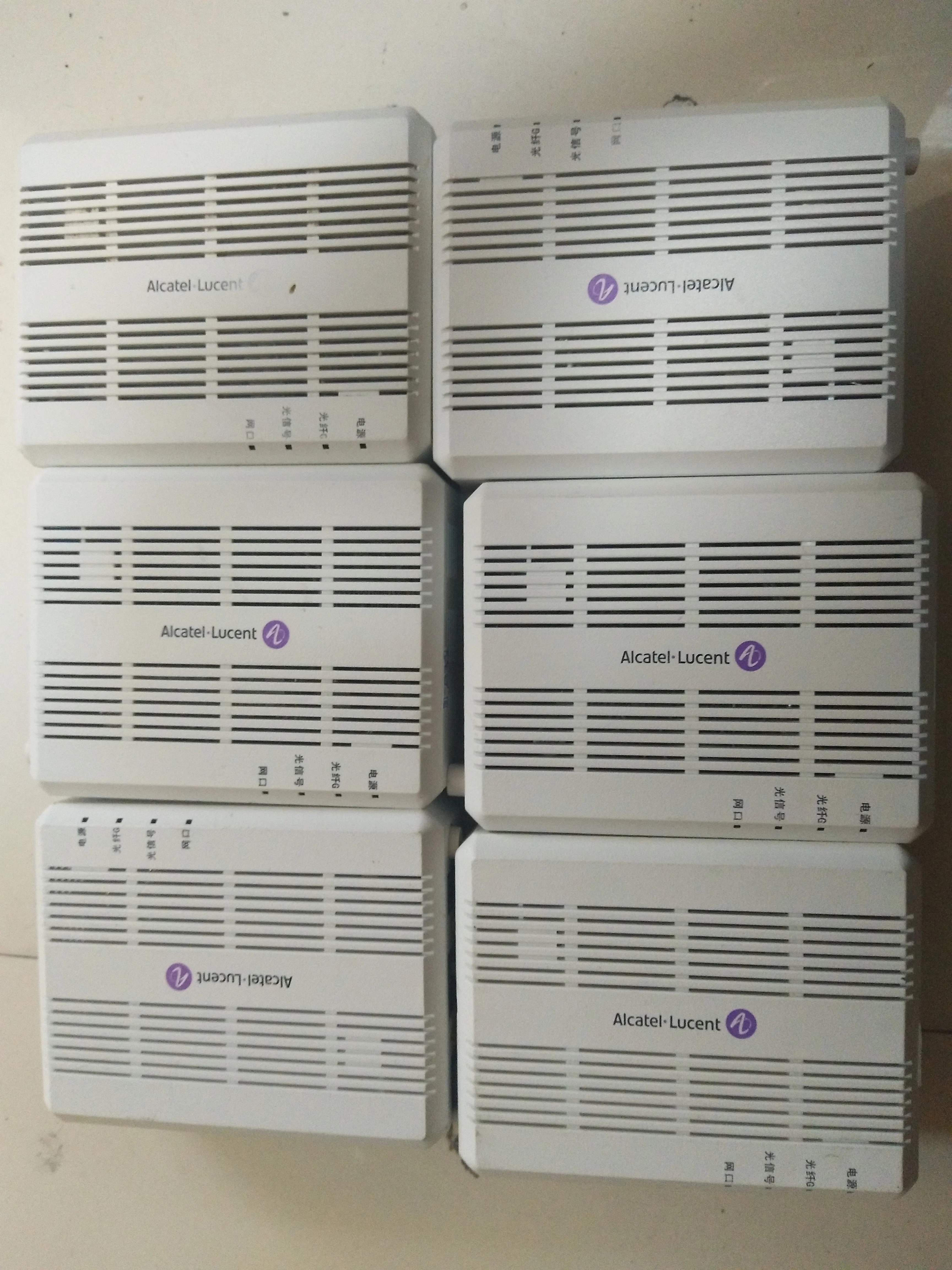 10 шт. используется FTTH GPON ONU Alcatel Lucent Bell I-010G ONT с 1GE GPON маршрутизатор английская версия б/у
