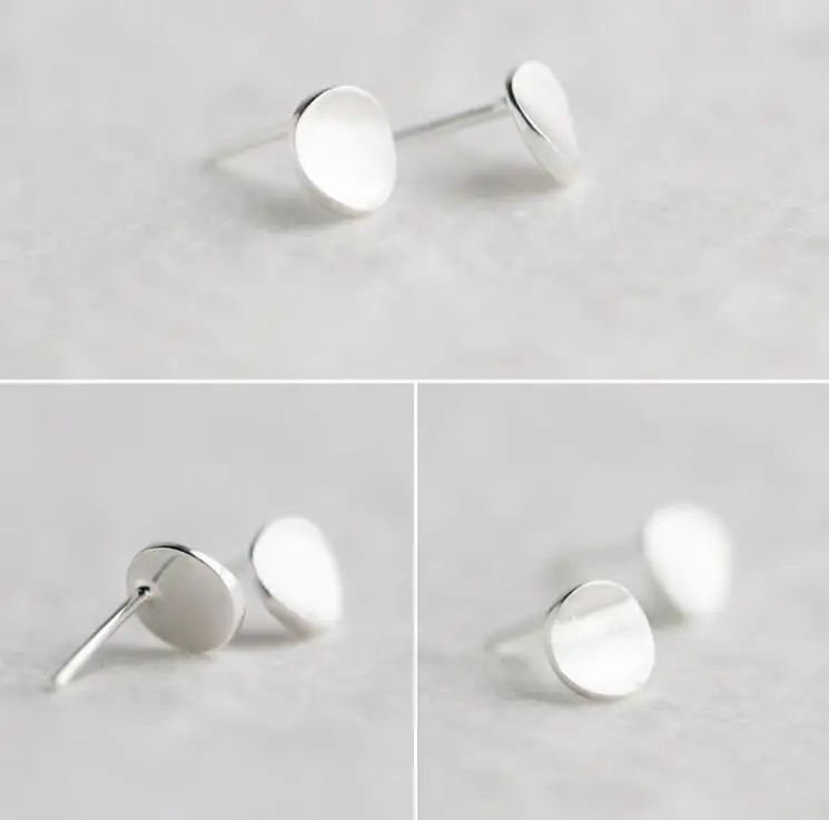 Женские матовые серьги-гвоздики Oly2u круглые серьги с геометрическим рисунком