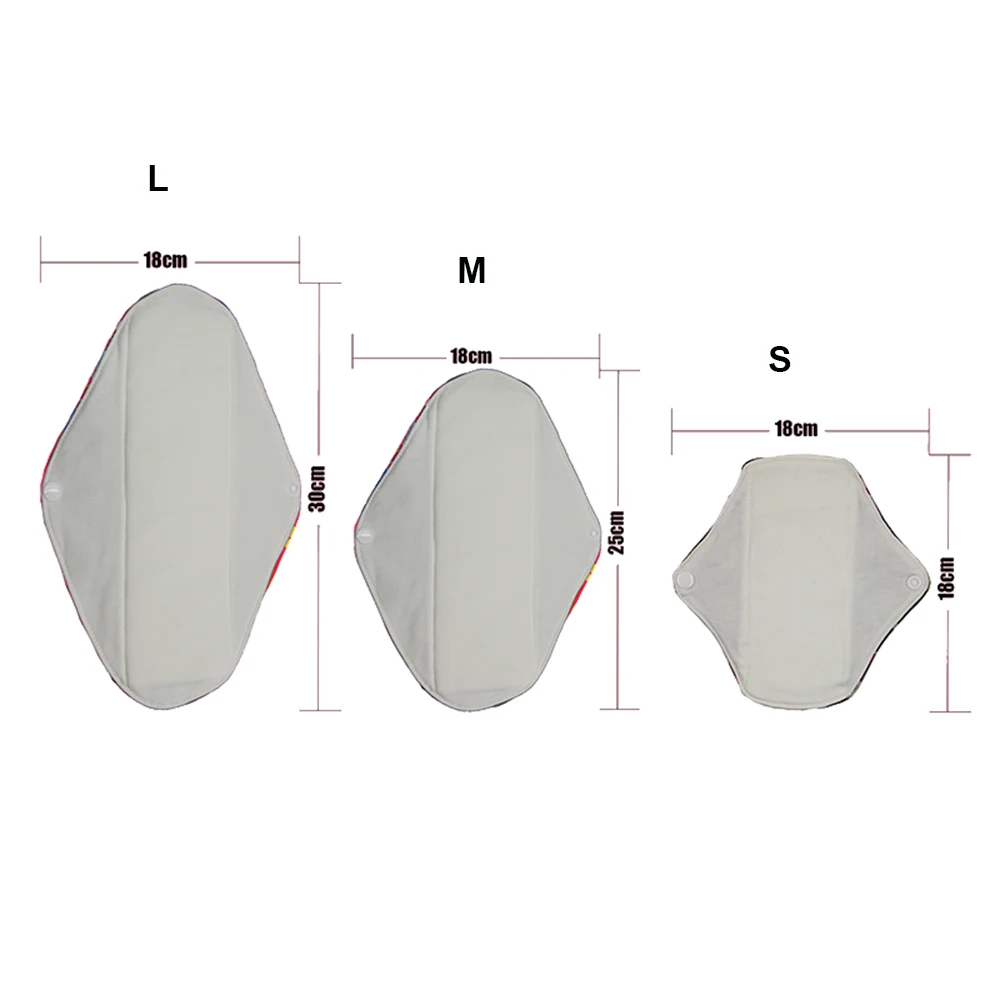 10 шт. многоразовые менструальные подкладки мягкие бамбуковые хлопковые