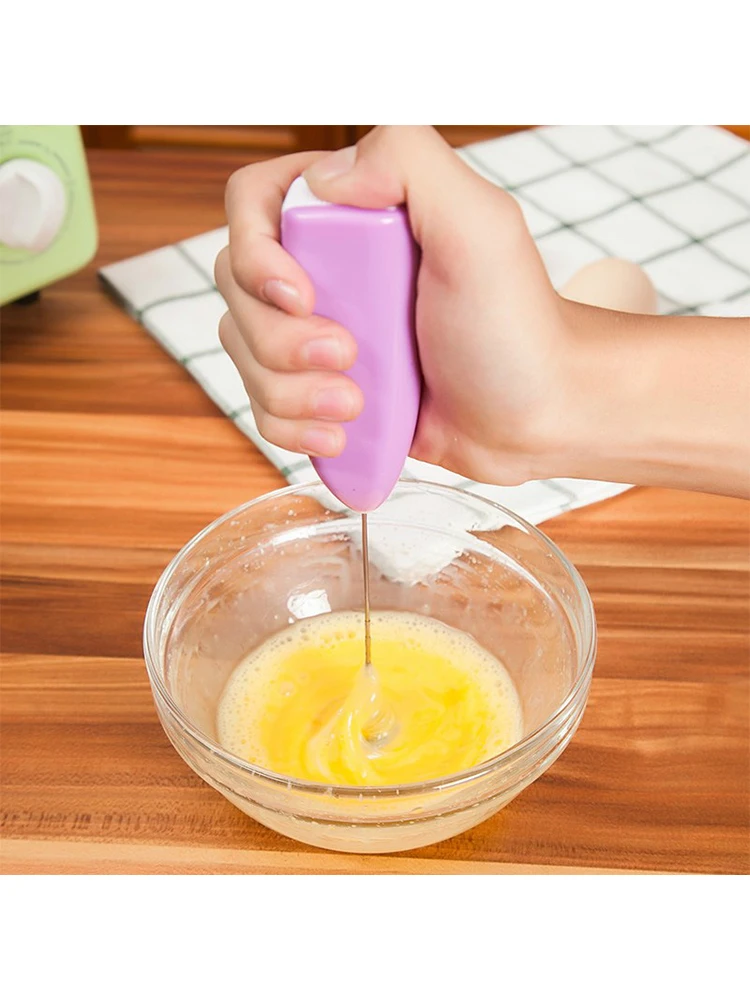 

1Pcs Milk Coffee Drink Whisk Mixer Electric Egg Beater Frother Foamer Handle Stirrer Practical Mini Drink Mixer Blender Kitchen