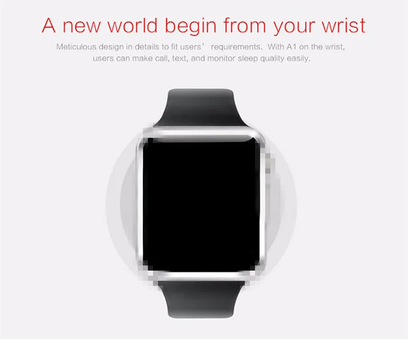 Bluetooth A1 Смарт-часы с камерой SIM TF карта для Apple Watch для мужчин и женщин Android наручные часы умная электроника Smartwatch PK W8