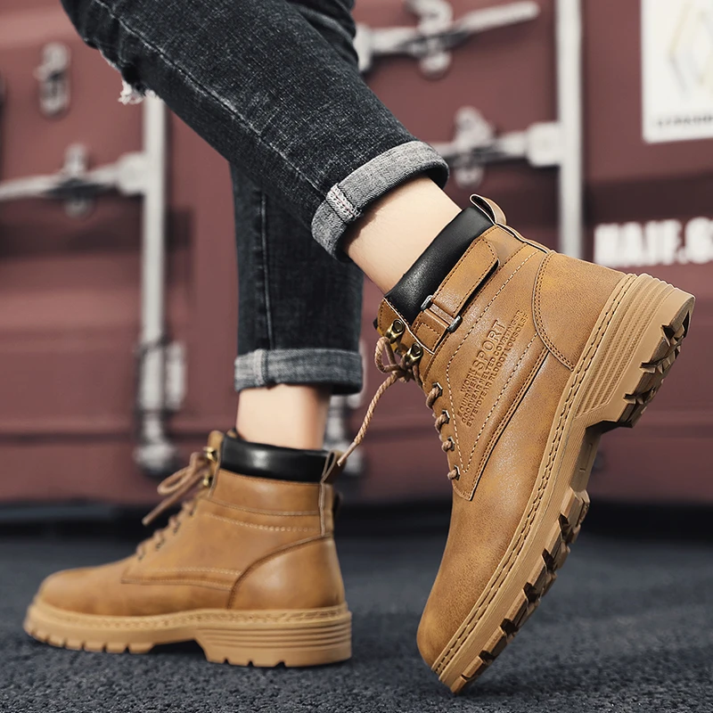 Ботинки martin Новинка модная спортивная мужская высокая обувь в стиле ретро