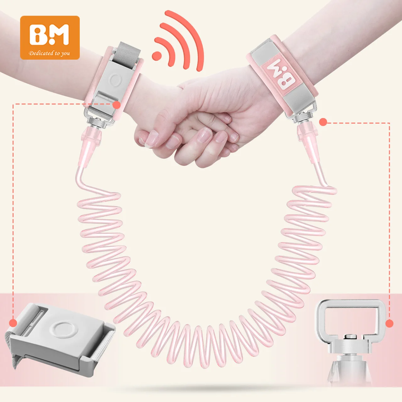 

anti-lost hand strap bracelet children safety baby artifact ropebaby babies keep safety belt bracelet rope prevention sensor