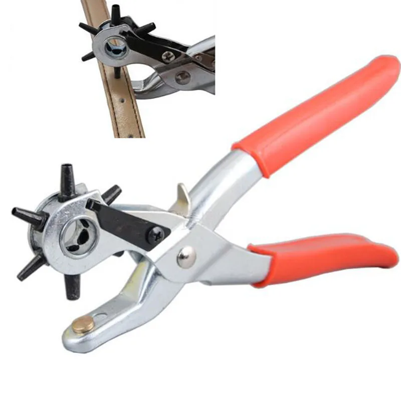 Кожаный ремень дырокол плоскогубцы ушко перфоратор вращается швейная машина