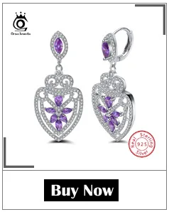 ORSA JEWELS Настоящее 925 пробы серебро Для женщин серьги в виде капель с крапановая закрепка прямоугольной формы AAA циркон модные серьги, украшения SE72