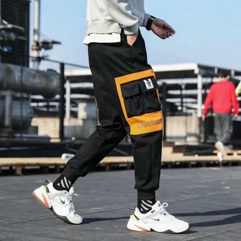 

Мужские вельветовые брюки-карго в стиле пэчворк с карманами 2022 шаровары джоггеры Harajuku спортивные брюки хип-хоп Уличная одежда брюки
