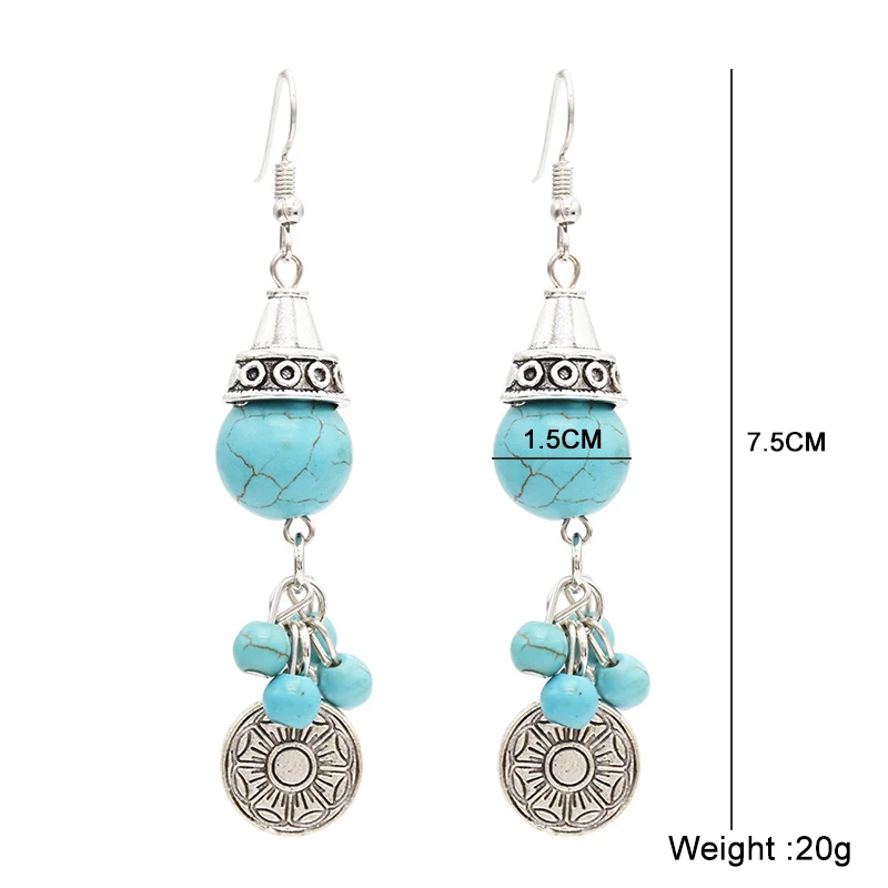 Женское ювелирное изделие непальское индийское-длинные серьги-подвески для