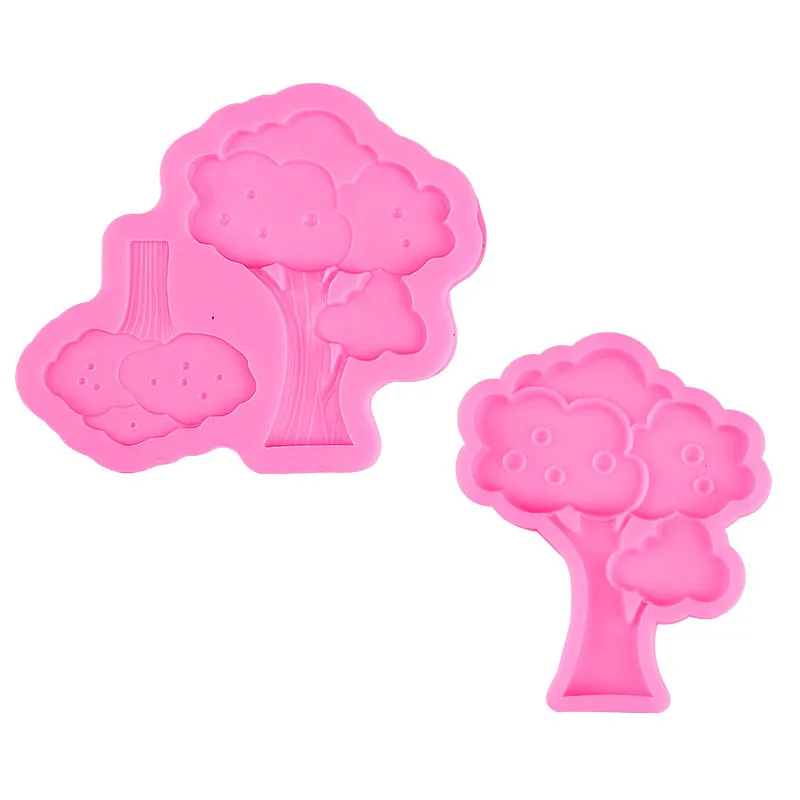 

Silicone Mold Plant Chocolate Mold Diy Fondant Cake Decoration Tool for Cake Insert Card Candy Craft Kitchen Baking Accessories
