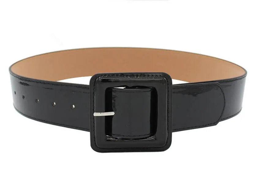 Summer fashion female belts New Designer patent leather waist band Waist sealing wide red needle buckle ladies casual dress belt