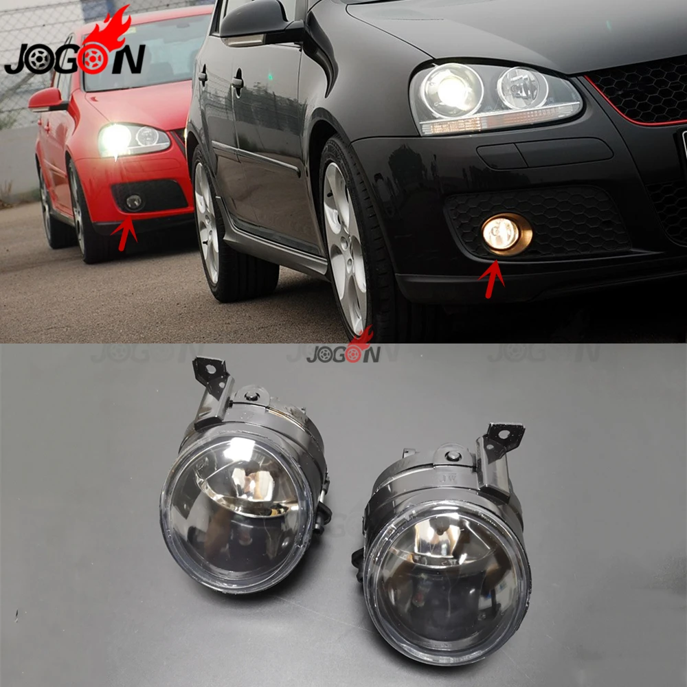 Car Replacement Halogen Front Bumper Fog Light For VW Golf 5 MK5 JETTA GTI 2006-2008 Driving Lamp 2pcs