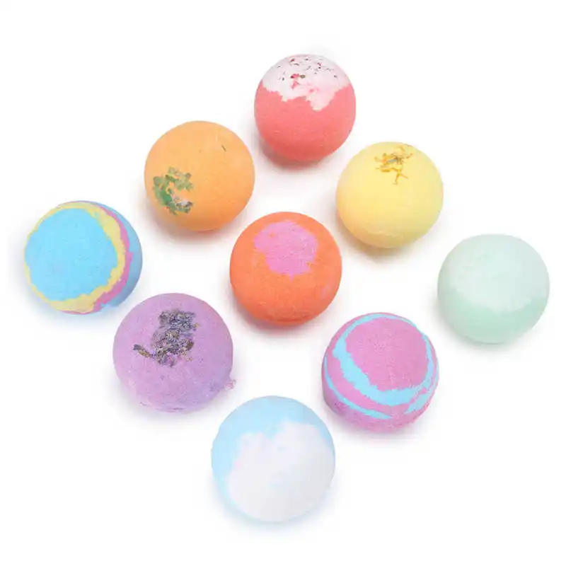 

Gift Set Gift Baskets 60g Bath Ball Fragrance Essential Oil Moisturizing Exfoliating Foot Bath Ball Set Spa Bath Bombs