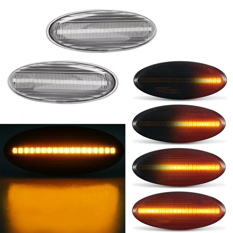 

Car Dynamic Side Marker Light LED Turn Signal Light for Mazda B2500 Pickup Truck 323 Tribute Protege 1998-2001