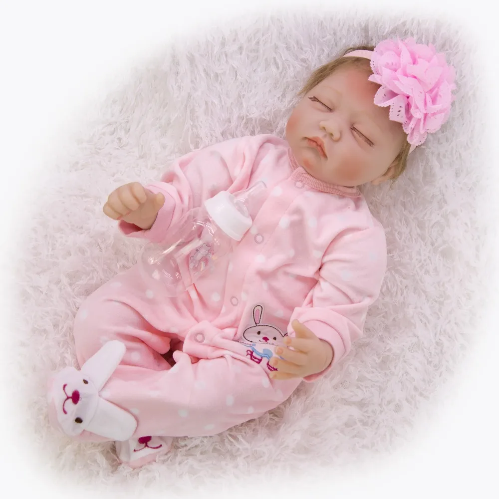 22 дюйма 55 см реалистичные куклы ручной работы для девочек силиконовые виниловые