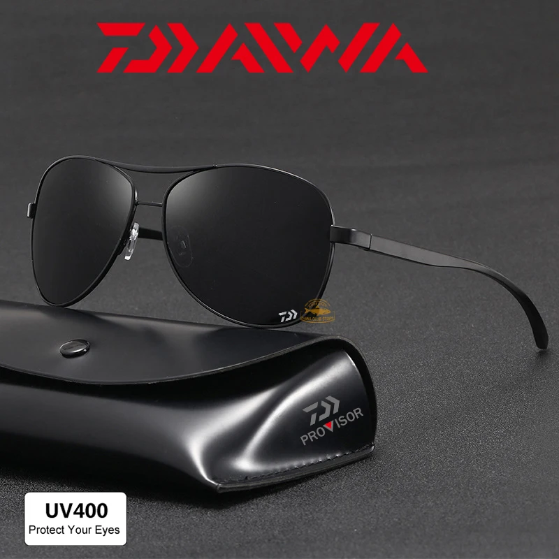 

DAIWA Retro Fishing Sunglasses New Polarizer for Outdoor Sports Riding Men and Women Aluminum Magnesium Fishing Sunglasses