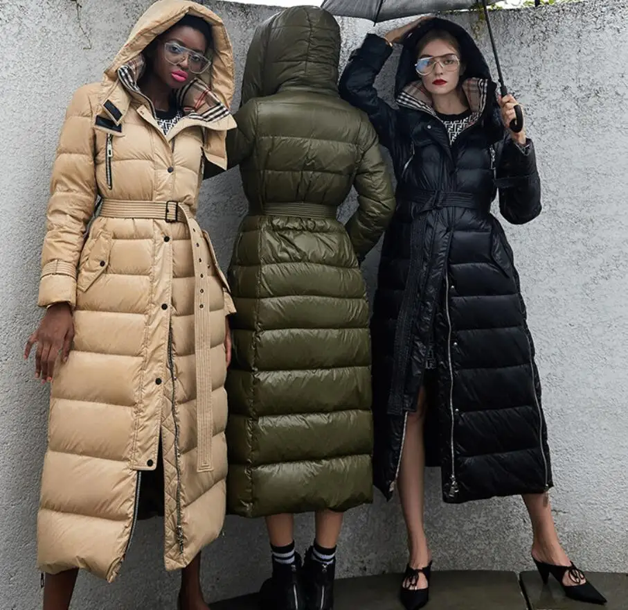 Женский пуховик с капюшоном белая утепленная куртка парка верхняя одежда зима