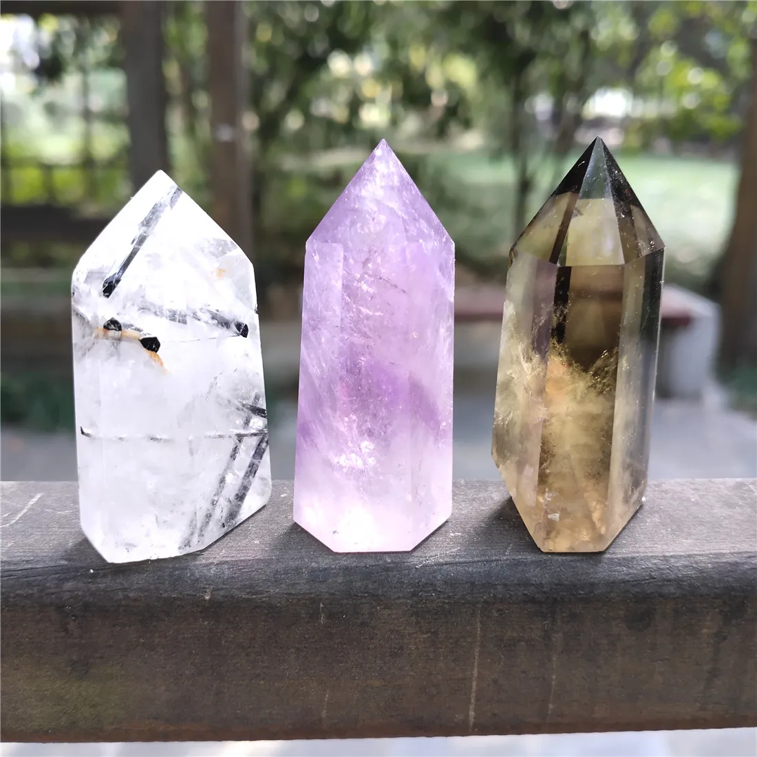 Amethyst Black Tourmaline Smokey Quartz Tower Crystal Stone Island Stones Crystals Wicca Cristal Pierre Natural Healing Decor | Дом и сад