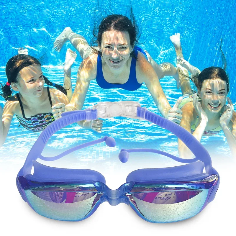 

Профессиональные плавательные очки ming, водонепроницаемые очки для бассейна, очки с защитой от ультрафиолета, регулируемые очки для дайвинг...