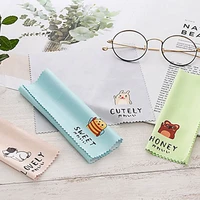 4pcs animal pattern cleaner clean glasses lens cloth wipes for sunglasses microfiber eyeglass cleaning cloth for camera computer