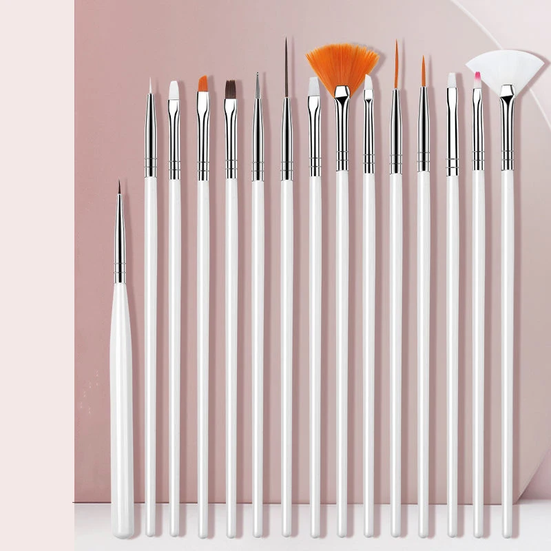 Ручка для маникюра со стразами силиконовая 3/15 шт. |