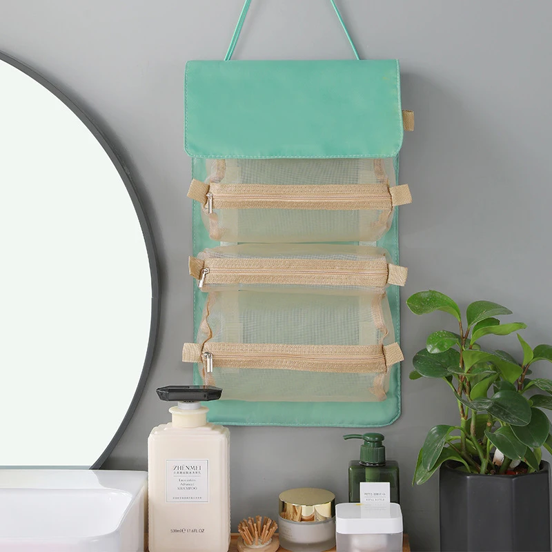Женская сетчатая косметичка Кисть косметическая для путешествий Bag Несессер