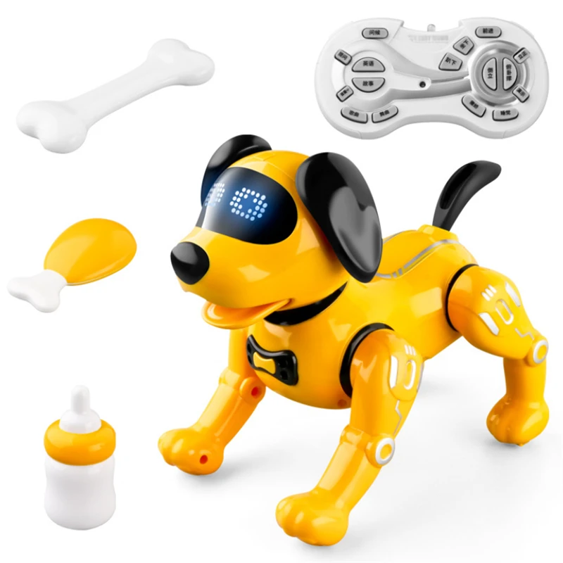 Электронный питомец умная собака робот с дистанционным управлением