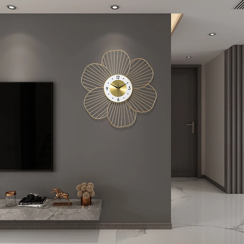 

Art Luxury Wall Clock Creative Hands Modern Design Nordic Wall Clock Silent Living Room Reloj De Pared Home Accessories DG50WC