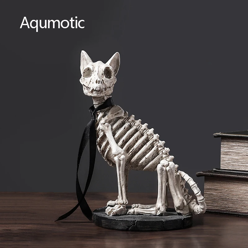 Aqumotic Dream Bones для собак Bone 1 шт. украшение из белой смолы в виде черепа собаки