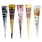 Черно-белыйкоричневыйтемно-красный паста для мехенди конусы наклейка для боди-арта Менди краска для тела натуральные травяные конусы хны временная татуировка