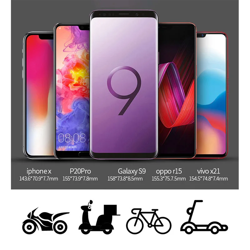 scooter bicycle phone aluminum alloy universal adjustable bike mount cell phone gps mount holder rotating cradle clamp for bike free global shipping