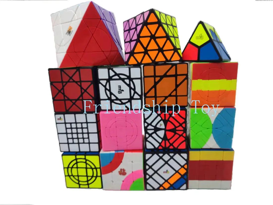 MF8 4x4 Son-Mum II  Black Puzzle 4x4 Sun-Mum II  Magic Cube Strange-Shape Magic Cubo Gifs Children's educational toys enlarge