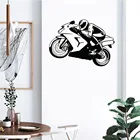 Мотоциклетная настенная наклейка, автомобильные наклейки на стену для гостиной, декоративные наклейки для мальчиков, фотообои из винила DW12169