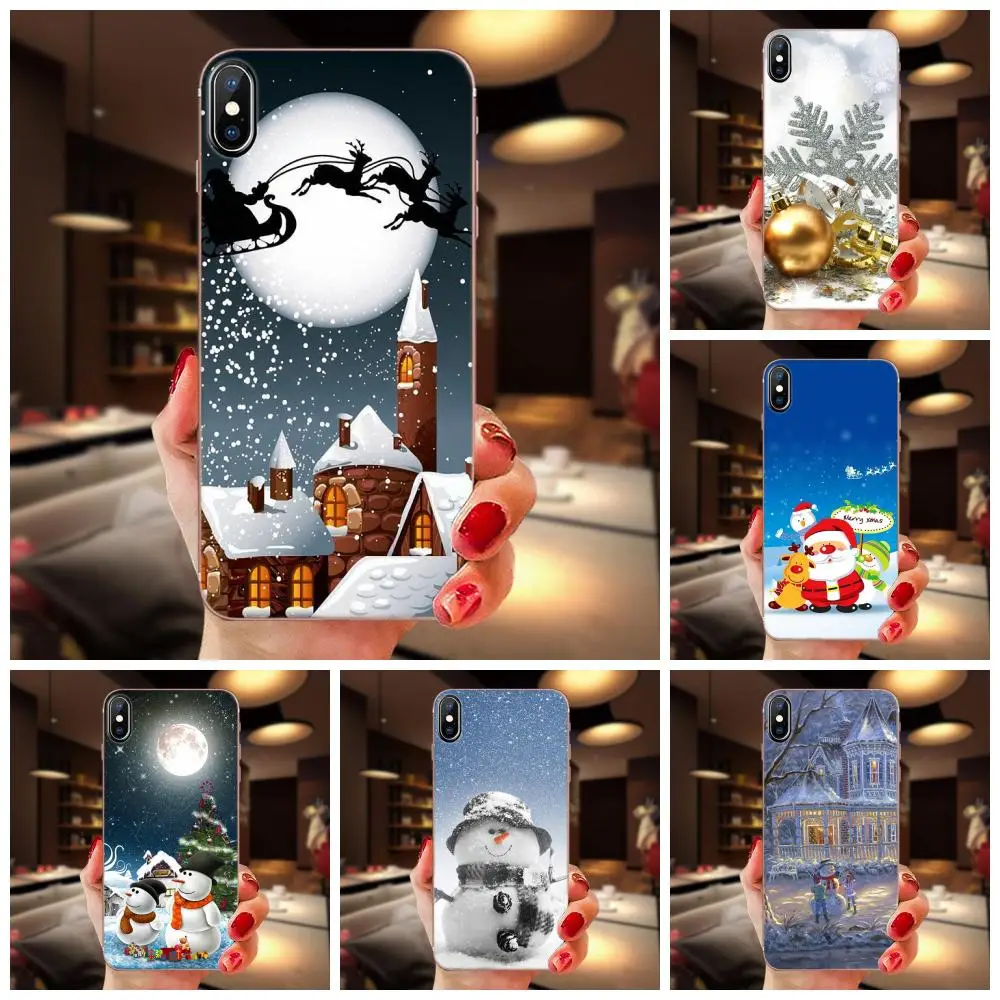 ТПУ чехол для Galaxy J1 J2 J3 J330 J4 J5 J6 J7 J730 J8 2015 2016 2017 2018 mini Pro на Рождество с изображением