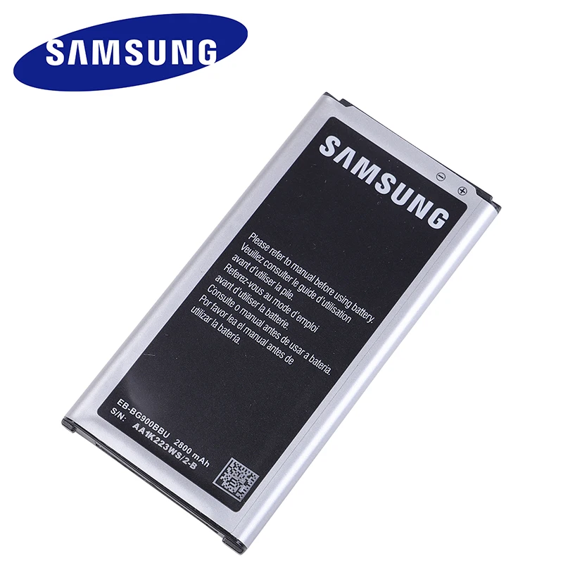 Фотоаккумулятор для Samsung Galaxy S5 G900S G900F G9008V 9006V 9008W 9006W 2800mAH|Аккумуляторы мобильных