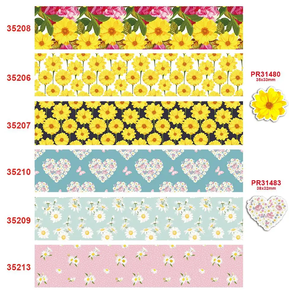 Бесплатная доставка 50 ярдов на размер Цветочная Лента печатная корсажная лента