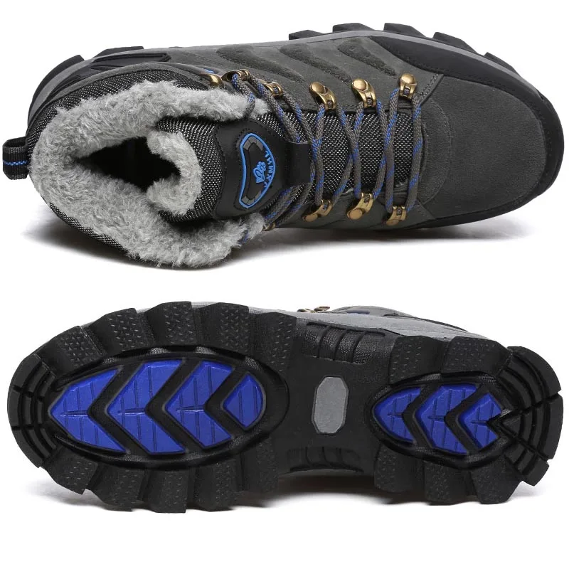 Мужские походные кроссовки Jackshibo зимние Нескользящие для альпинизма походов |