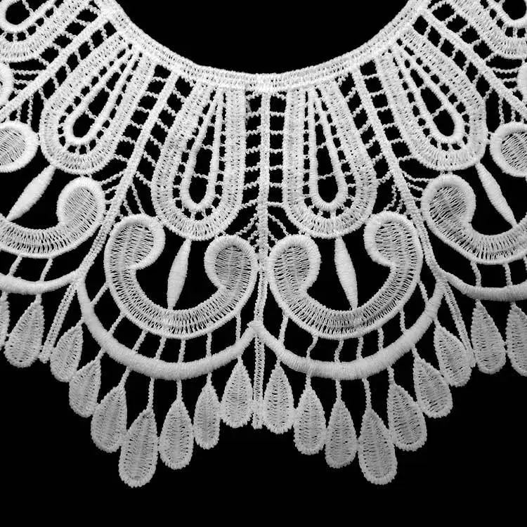 Emboidery воротник для шеи diy поддельные съемные воротники водорастворимые Женская бутоньерка трехмерные кружевные аксессуары